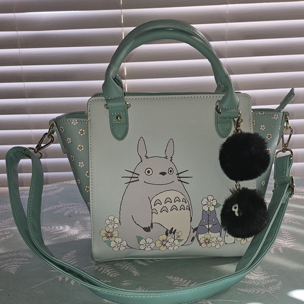 Totoro Themed Mint Green Handbag